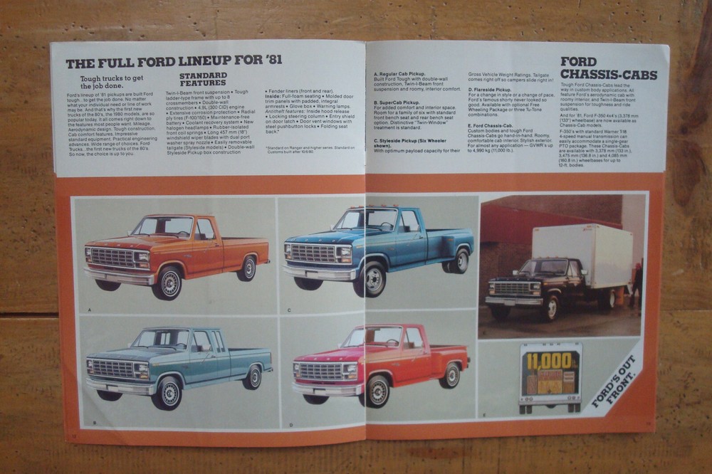 1981 Ford Pickup Brochure Canadian