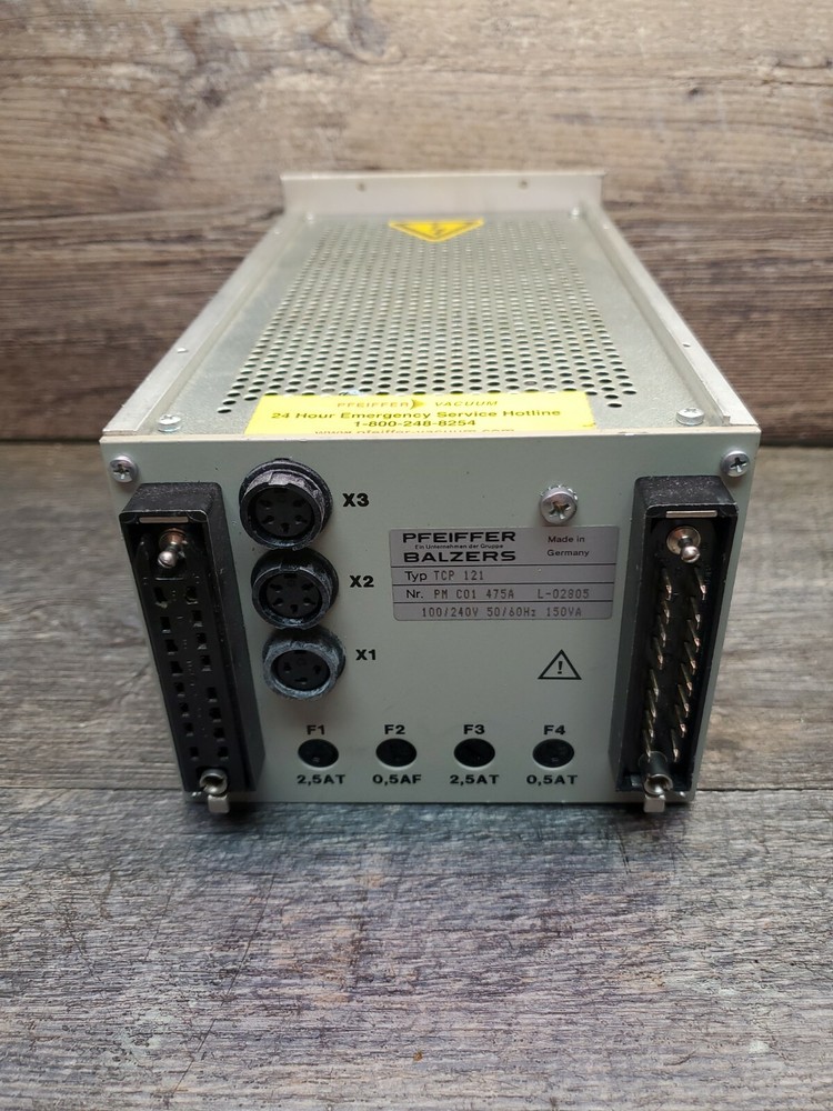 Pfeiffer Balzers TCP121 Turbo Pump Controller Control Unit Power Supply