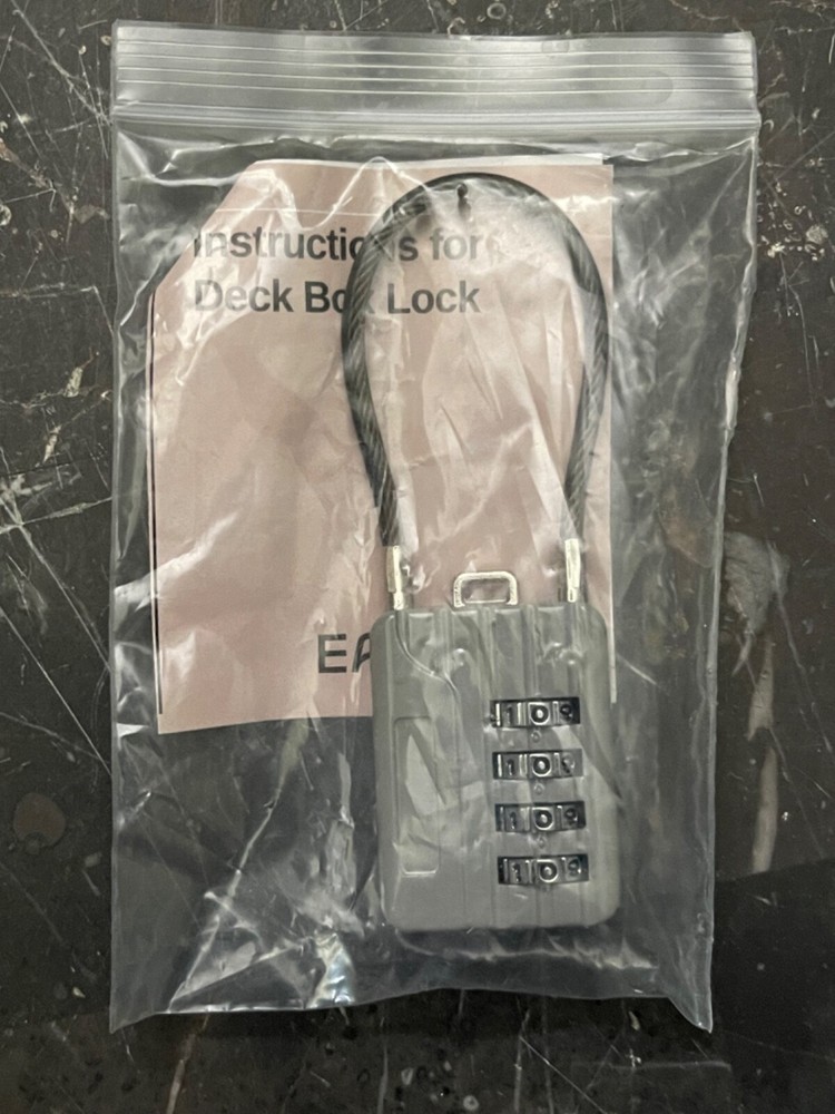 Waterproof Deck Box Combination Lock
