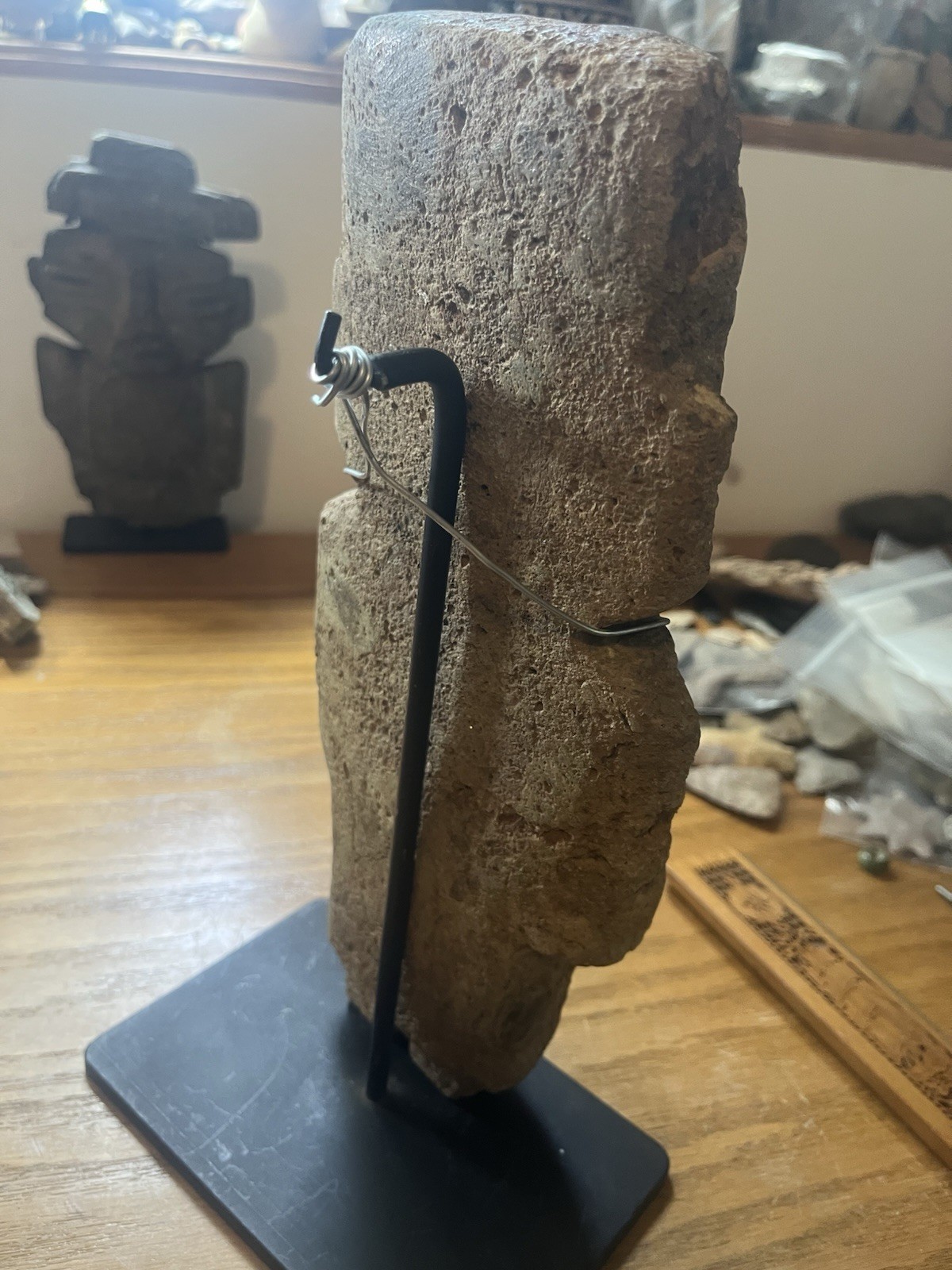 Massive Olmec 11” Stone Figure PreColumbian Ancient Artifact Teotihuacan Mayan