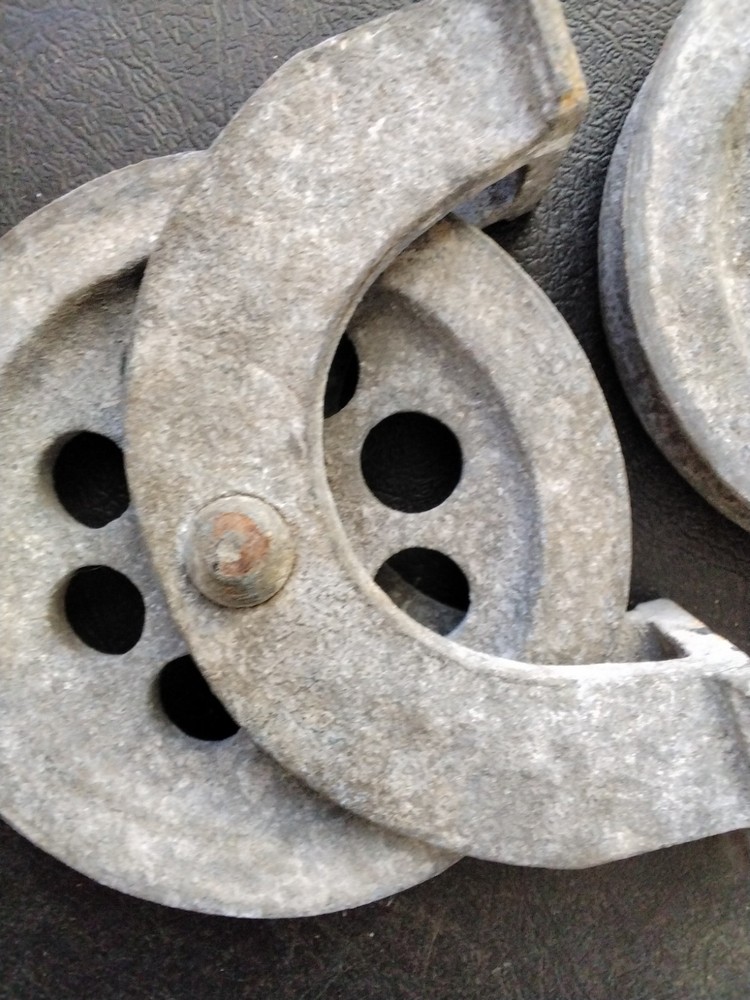 Pair Galivized Wilcox Crittenden Cable Steering Pullies