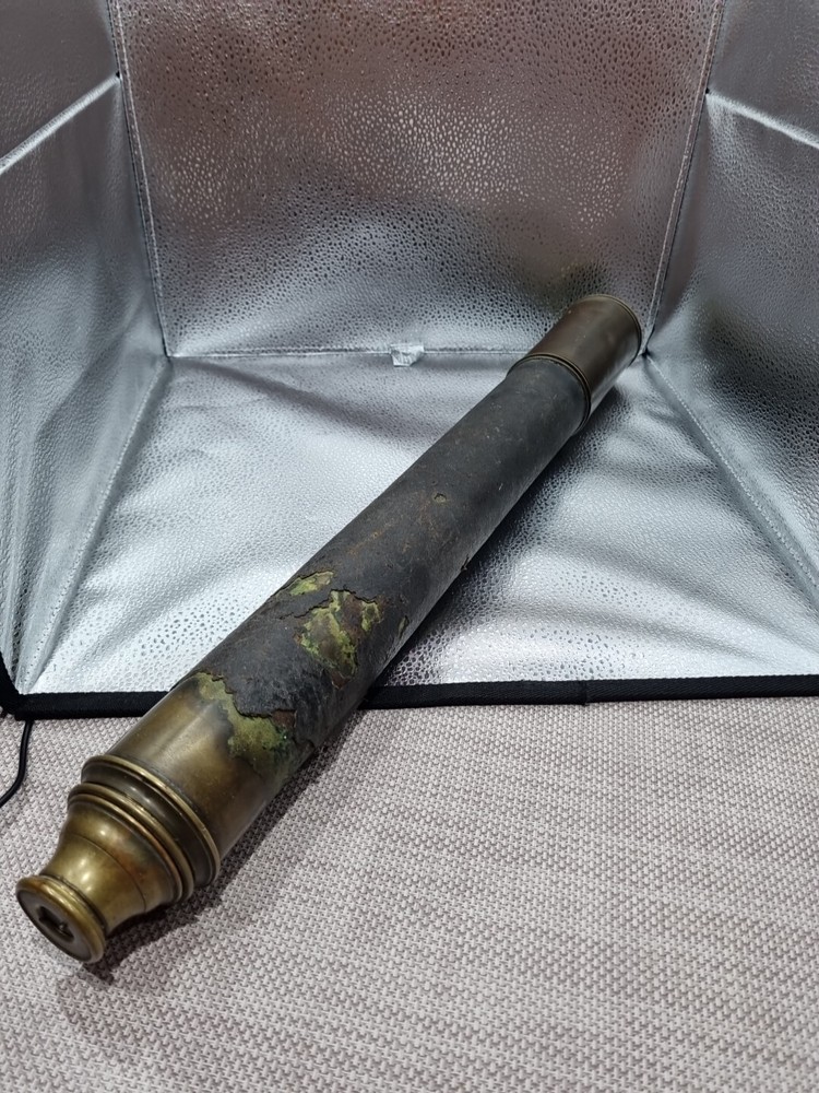 Victorian Bronzed Single Draw Telescope With Age Related Condition