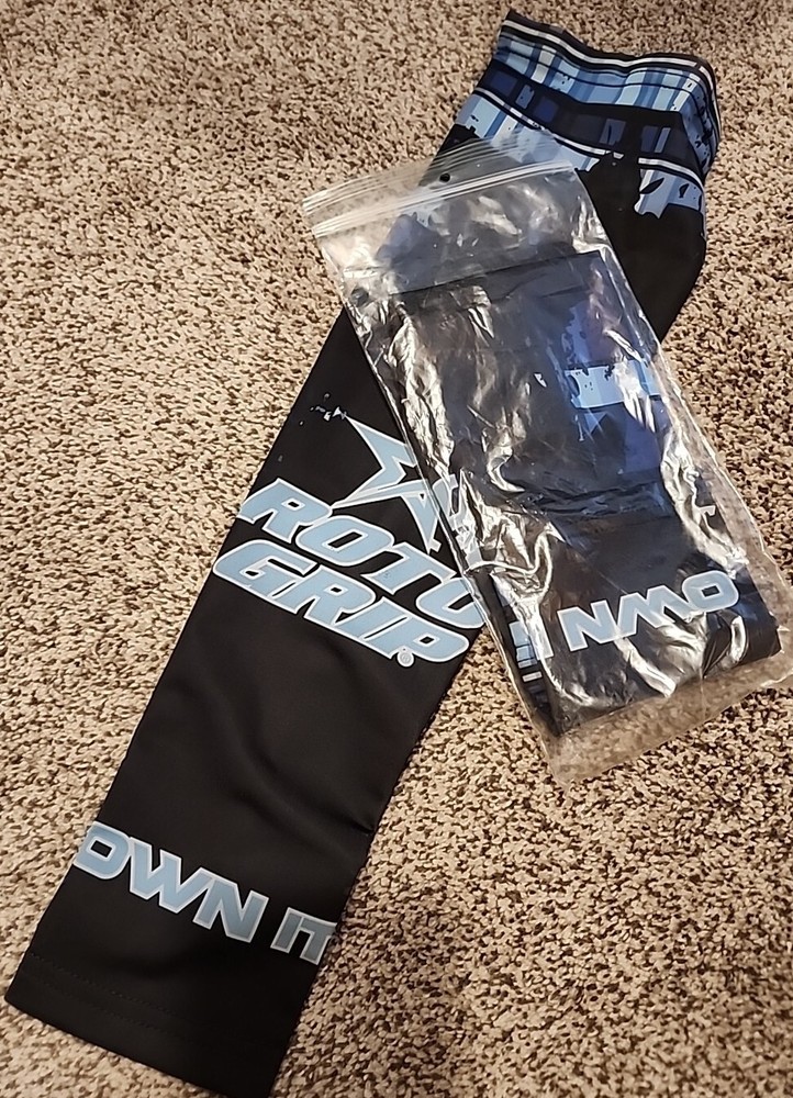 2 Roto Grip Large Compression Sleeve, Blue Grunge