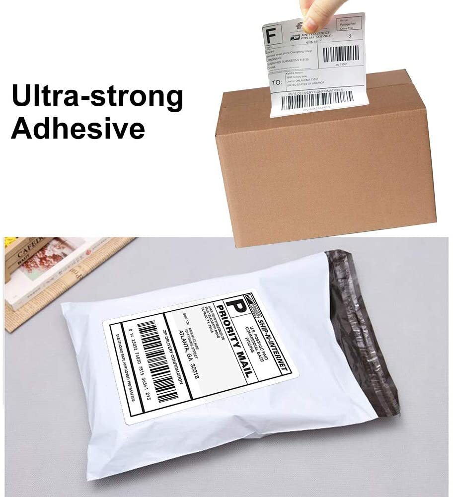 500-4000 Direct Thermal Address Shipping Labels 4x6 Perforated For Rollo & Zebra