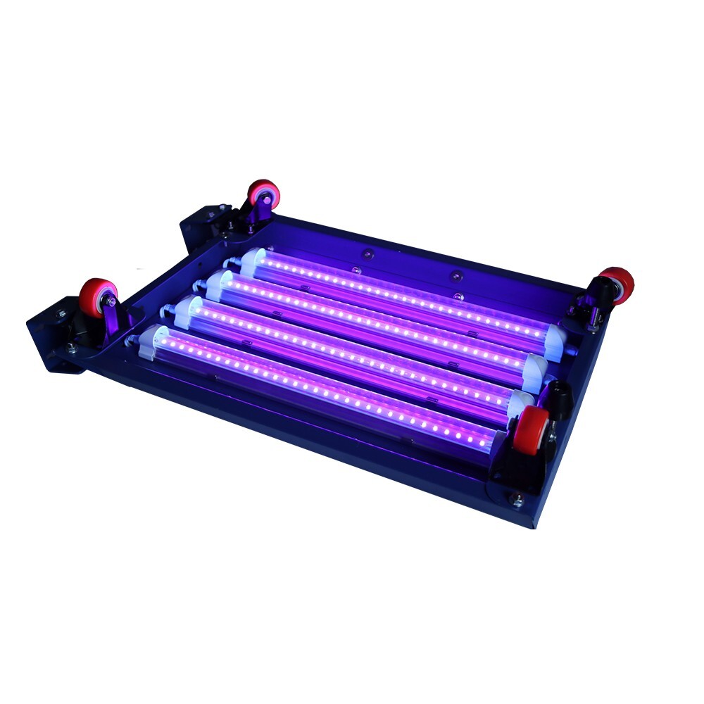 110V Push-Pull LED Movable Exposure Unit Ultraviolet Plate Drying Printing 12W×4