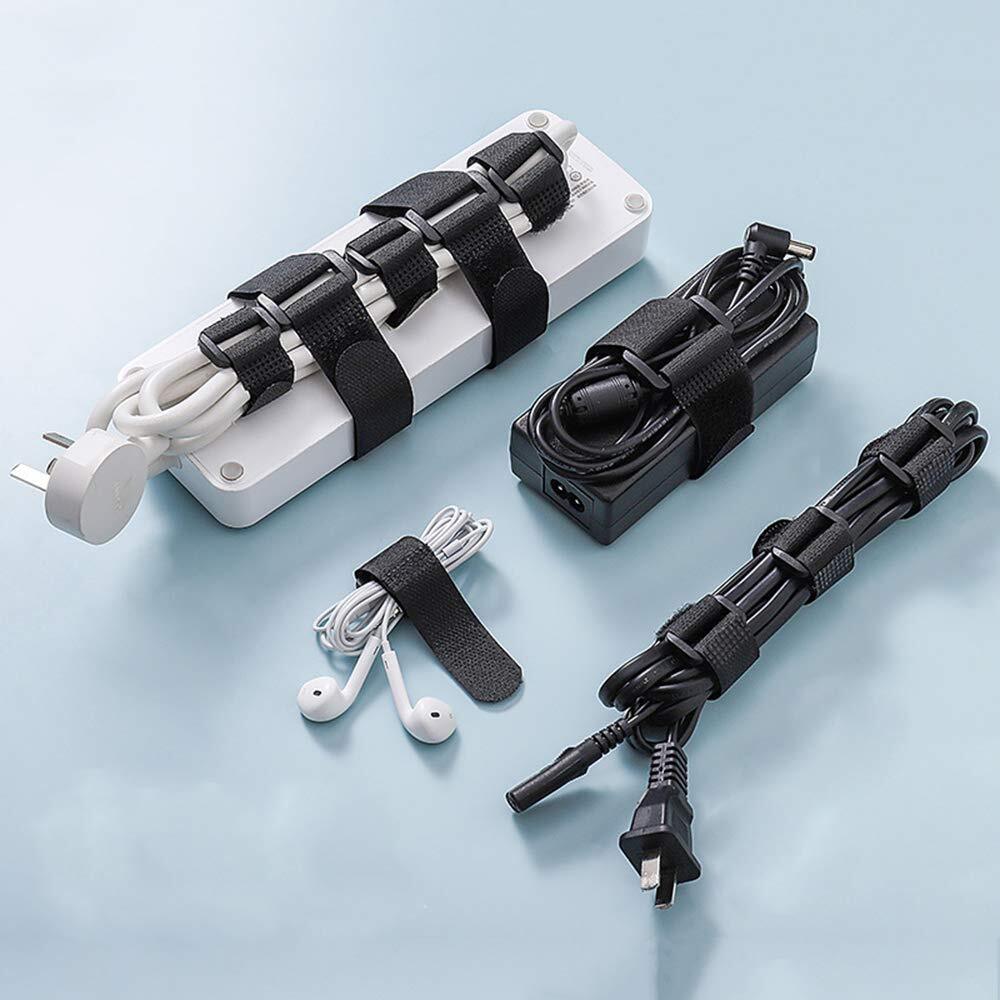 10 Pack Reusable Hook and Loop Cinch Straps Fastening Securing Straps