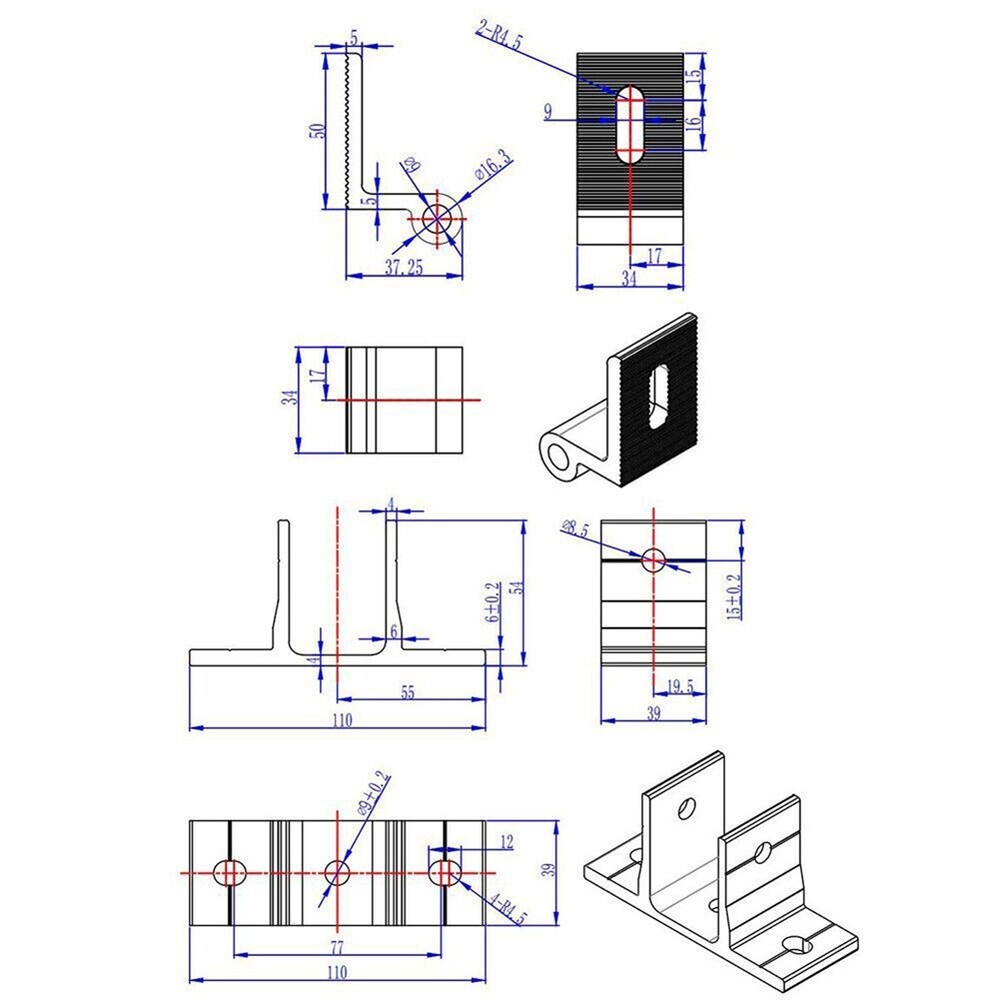 Solar Panel Rotatable Elevation With Angle-Bracket Roof Mounting Attachment