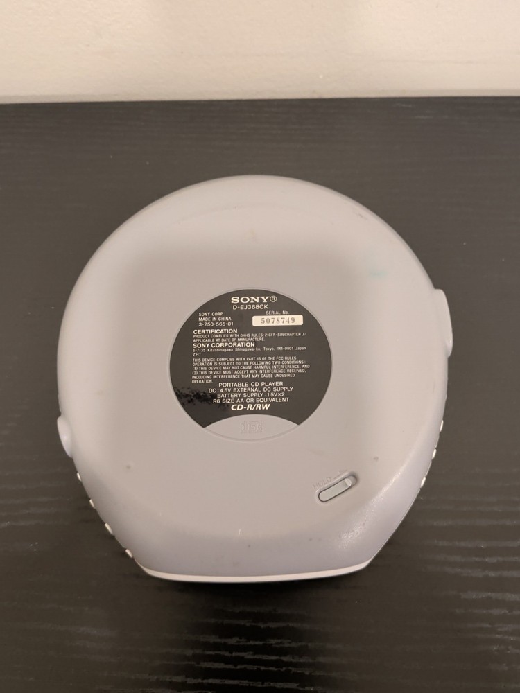 Sony Walkman Car Ready D-EJ368CK Portable CD Player - Tested Working / Unit Only