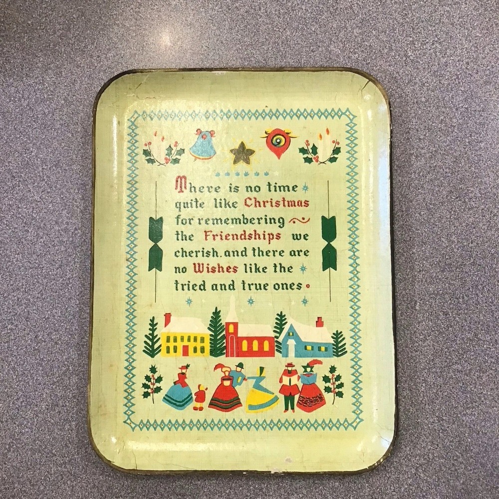 Vintage Christmas Cookie Platter
