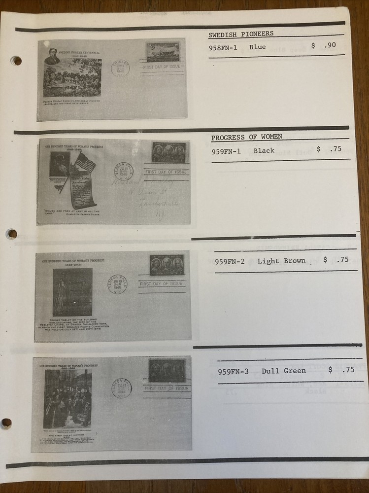 Photo Cachet Catalog, Fulton Covers By Borges And Finger 1st Ed #045