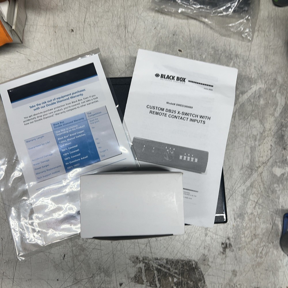 Black Box Custom DB25 X-Switch W Remote Contact Inputs Model#SWED360689