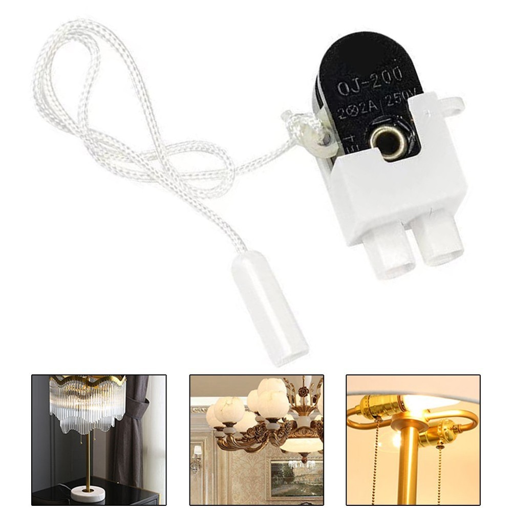 Pull cord switch Pull cord wall light switch with cord rotating pull cord switch
