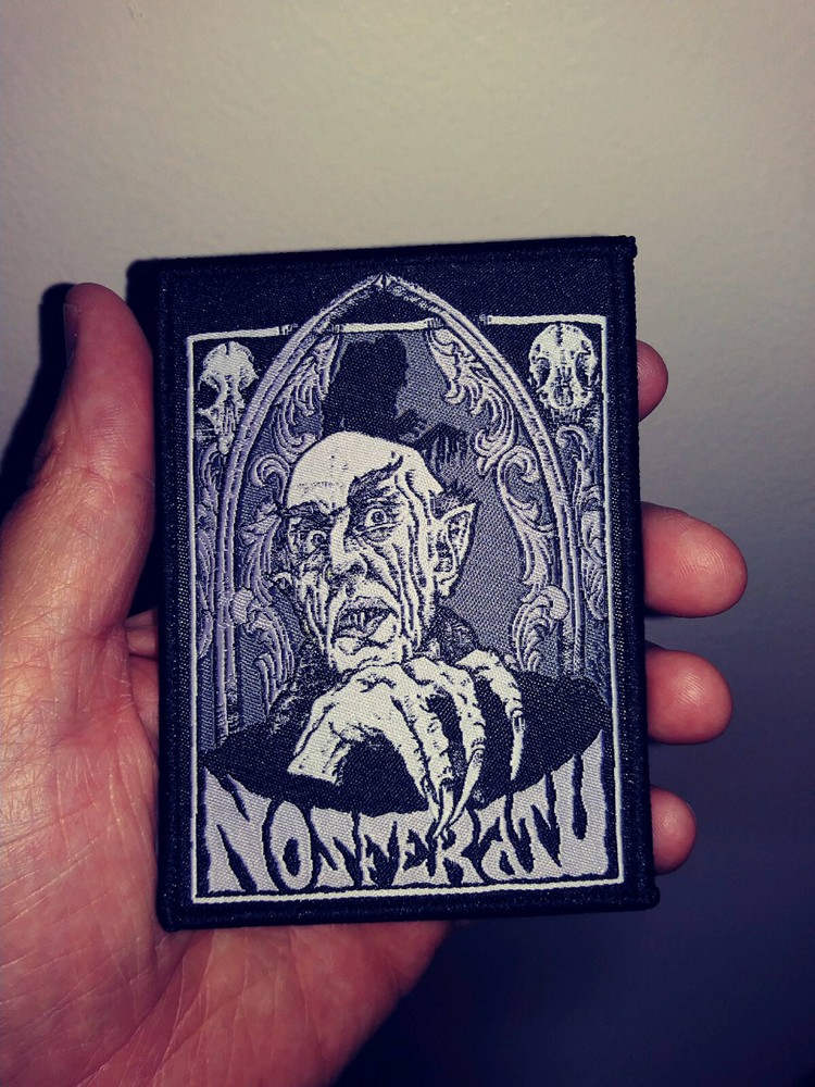 PATCH - NOSFERATU - Horror, gothic, vampire, Woven iron-on patch 3x4"