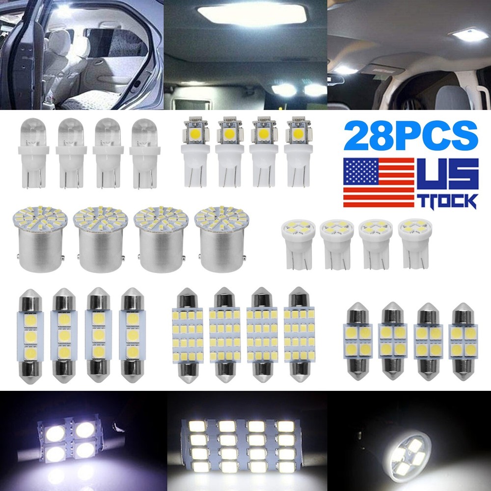 Complete Toyota LED Upgrade - 28PCS Bulbs for Map/Dome/Trunk & License Lights US