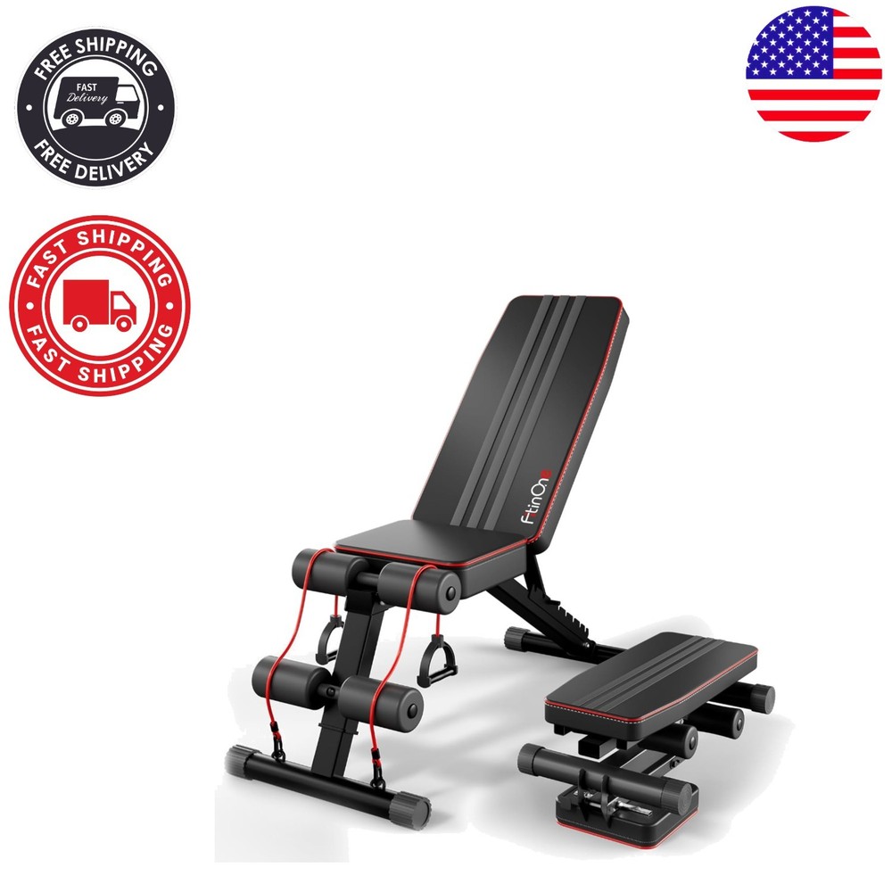Multi-Functional Folding Weight Bench - 660 lbs Capacity for Safe Home Workouts
