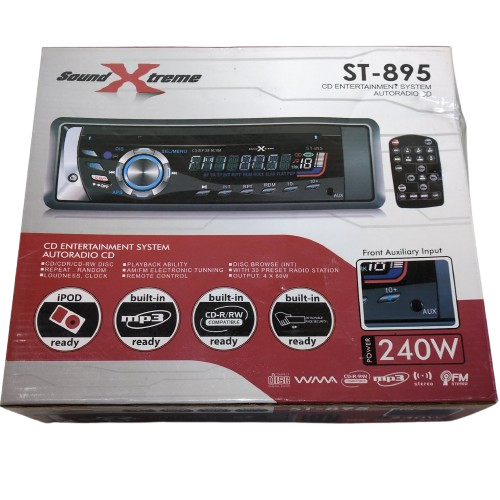 SoundXtreme ST 895 CD Entertainment System Autoradio - Untested
