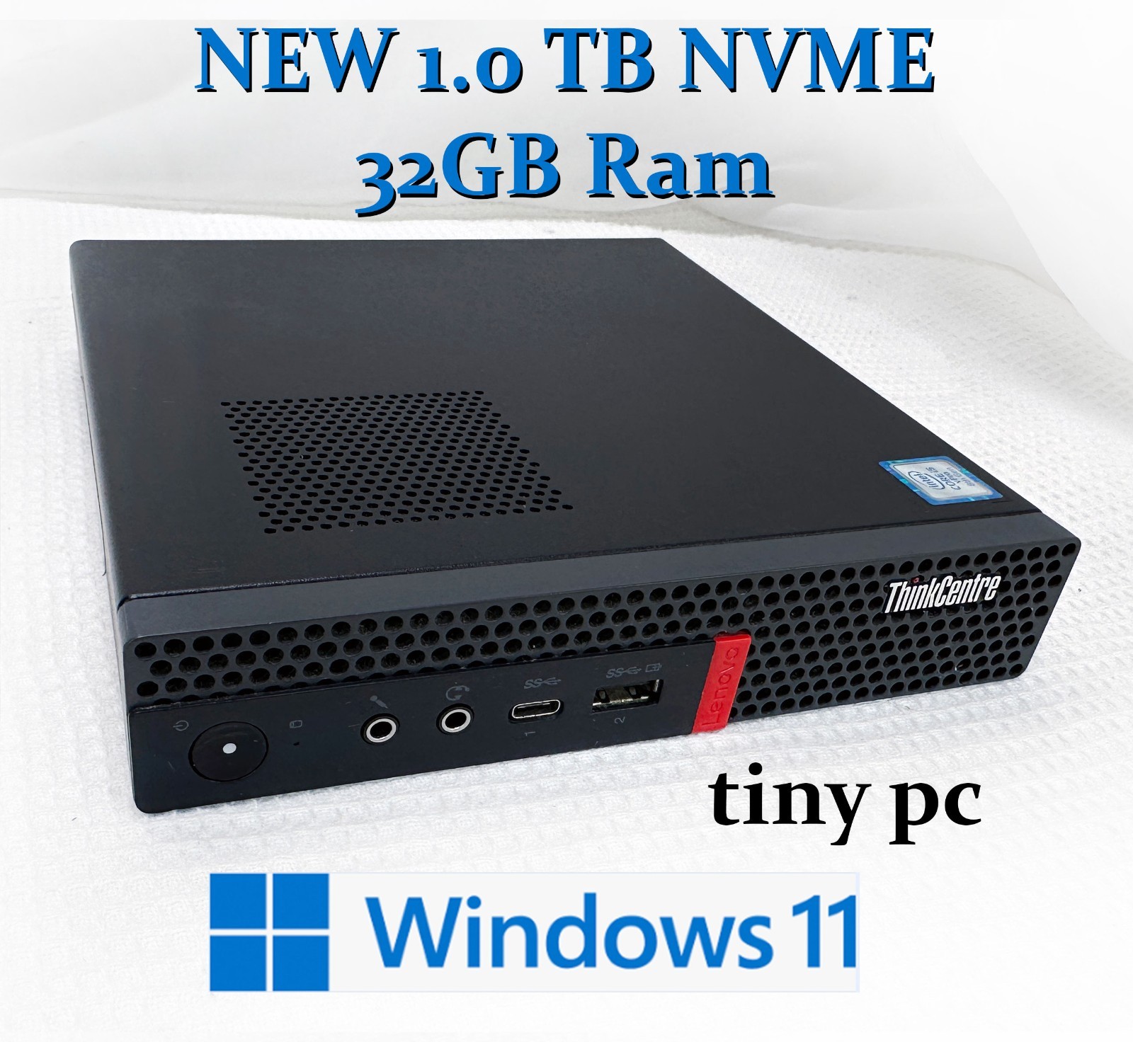 Lenovo ThinkCentre M920x Tiny i5-8500 32GB Ram NEW 1TB NVME WIN 11 PRO Desktop
