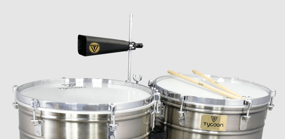 Tycoon Percussion 15" & 16" Timbales Drum Set Deep-Shell Brushed Chrome