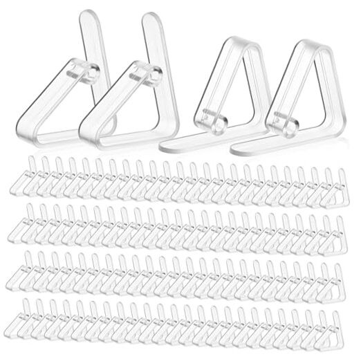 240 Pcs Clear Plastic Tablecloth Clips, Windproof Table Cover Clips Table