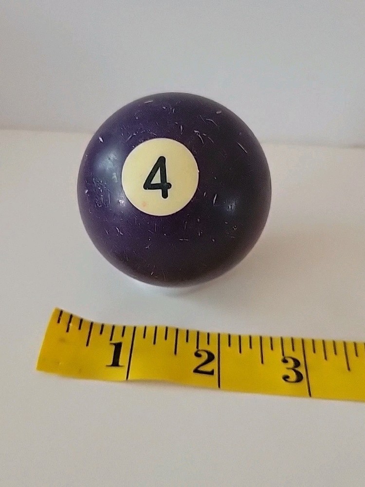 Vintage No. 4 Solid Purple Pool Ball Billiard 2" Replacement (N)