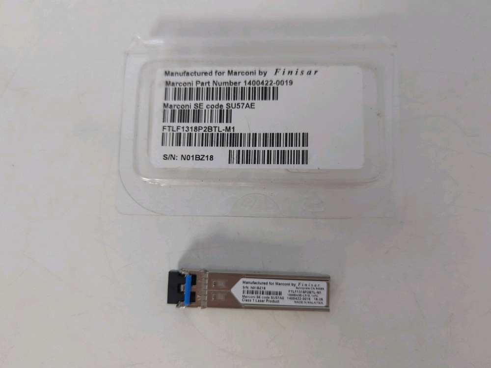 Transceiver Class 1 Laser Marconi by Finisar FTLF1318P2BTL-M1 Code SU57AE