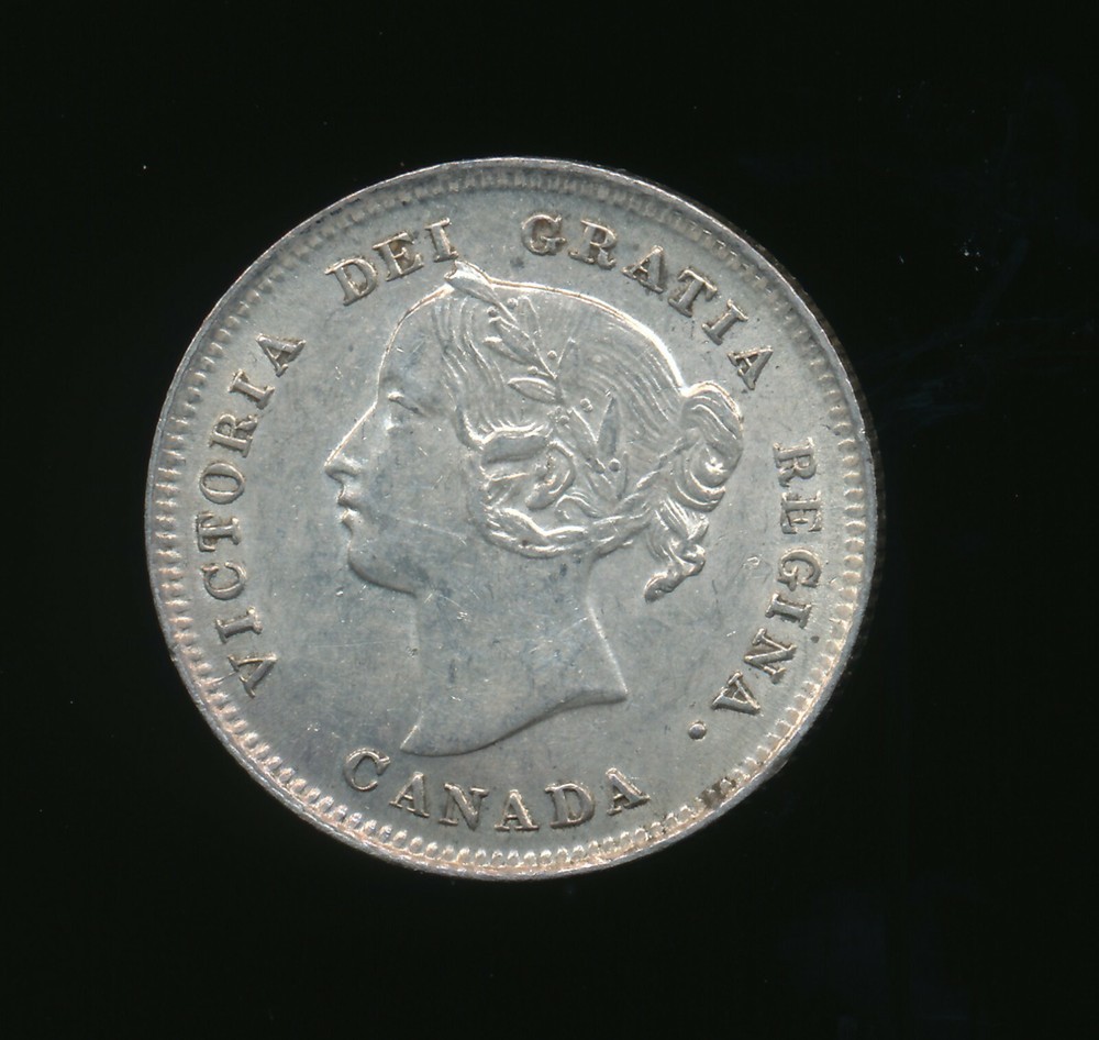 Canada 1896 Silver 5 Cents n