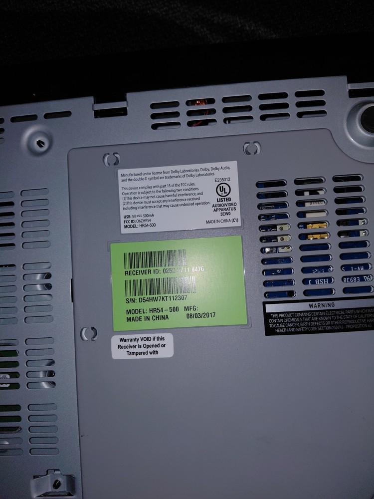 DirecTV Box 0252 6711 8476