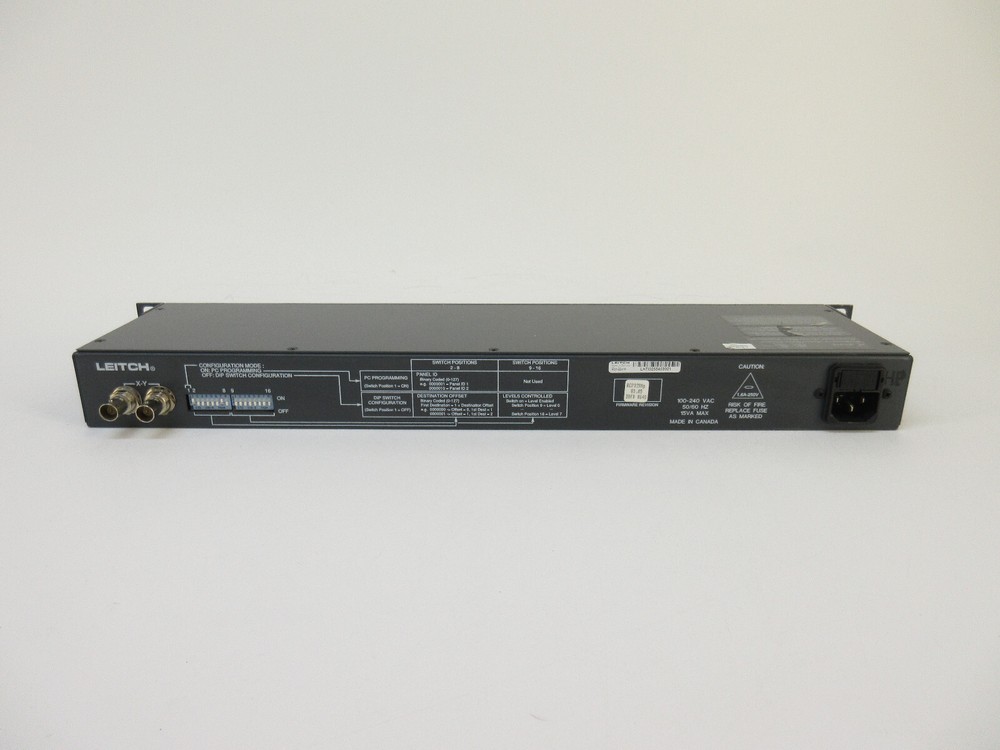 Leitch RCP-32X1P 1RU Remote 32x1 Programmable Push Button Switch Panel