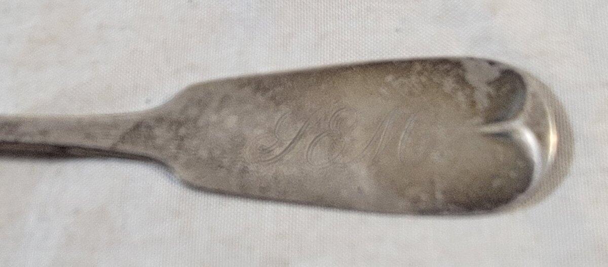 Antique Coin Silver Spoon R.L. Samson Hotchkiss & Schreoder