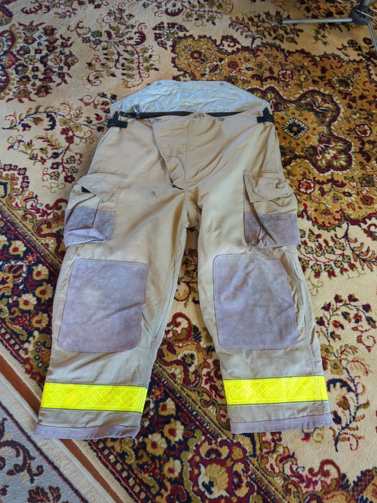 Retired Firefighter Gear Turnout Pants FIRE USED 50" X 30" See Pics