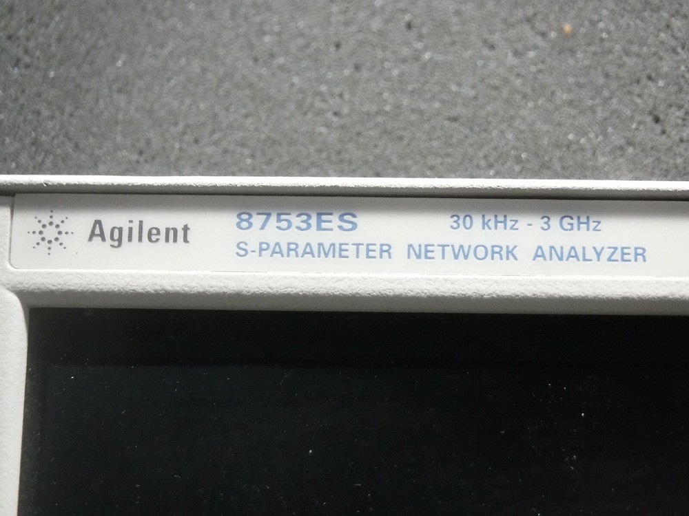 Agilent, 8753ES, 30 kHz, S-Parameter Network Analyzer Front Panel (Used)
