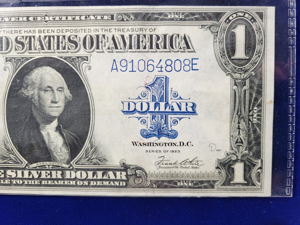 🌟 1923 $1 SILVER CERTIFICATE NOTE FR.238 WOODS / WHITE CHOICE UNC