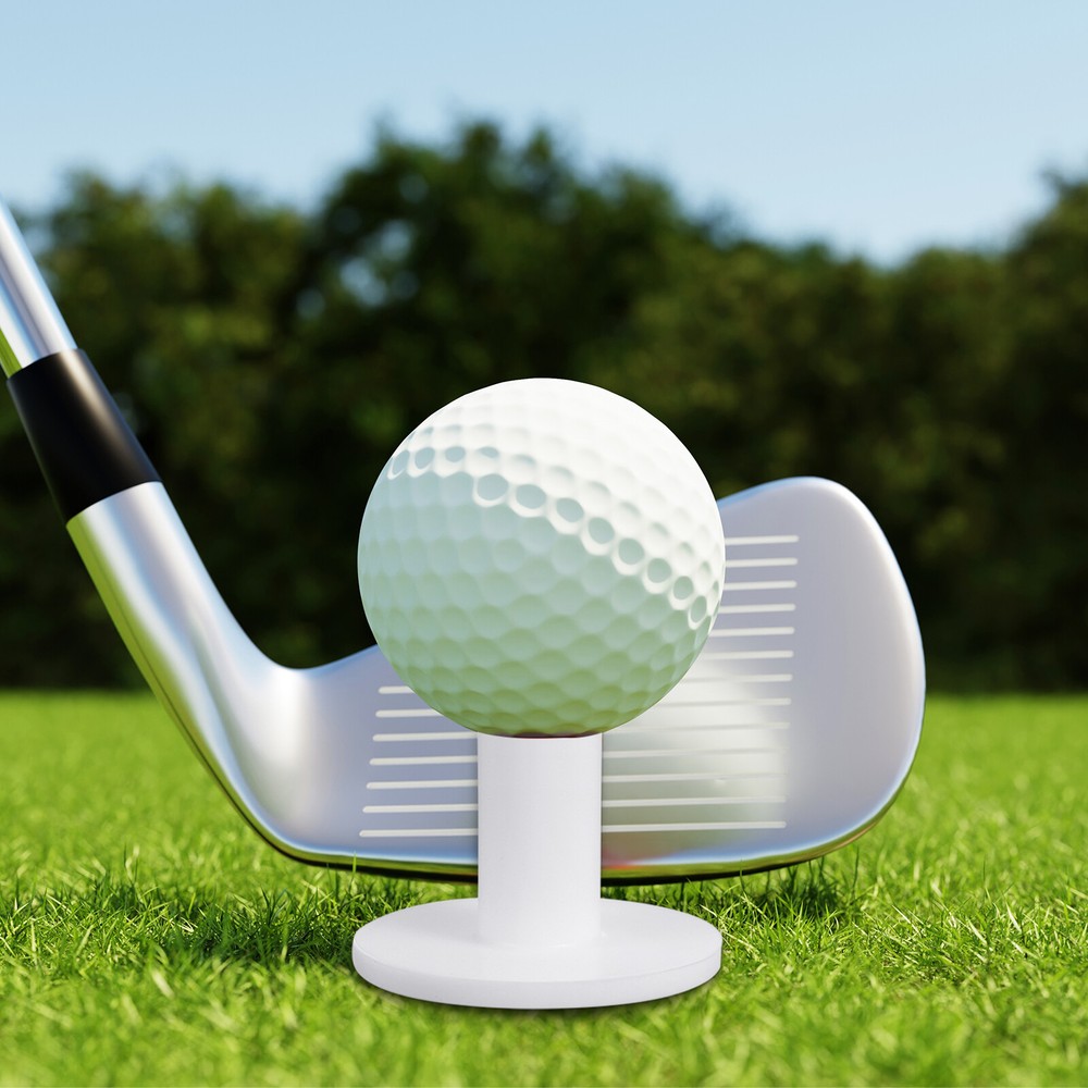 5 Pcs 2.8" Rubber Golf Tees Tall Practice Training Driving Range White