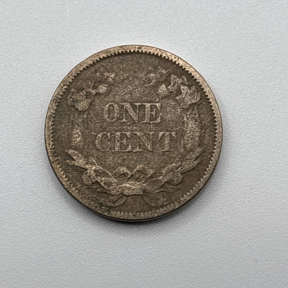 1858 FLYING EAGLE CENT, VG/F ~ SMALL LETTERS,