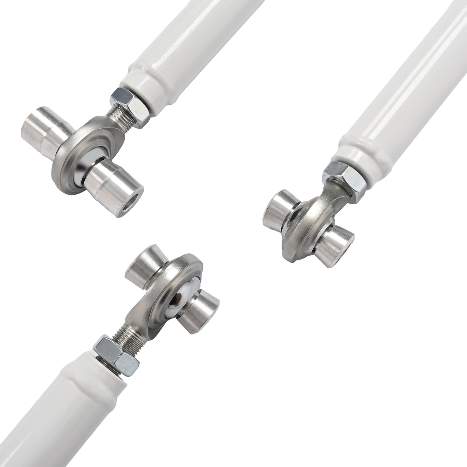 Front Control A-Arms +2+1 For Yamaha Banshee 350 YFZ 350 1987-2006 White+Silvery