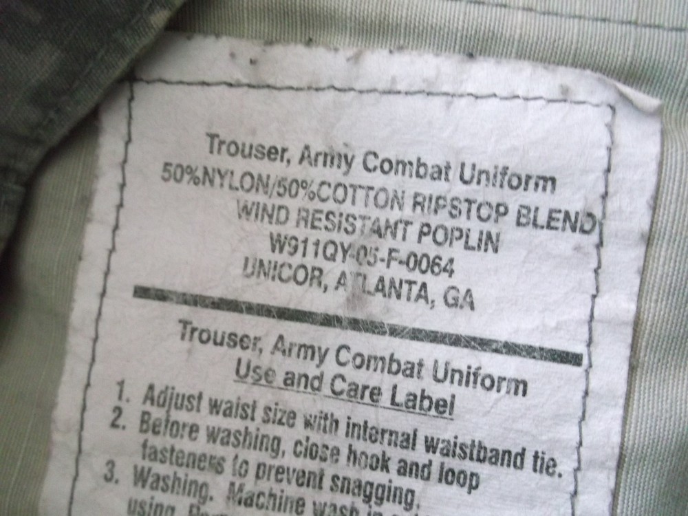 US ARMY ACU PANTS SIZE MEDIUM - LONG