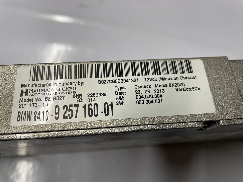 MINI R60 BMW 1 3 X5 X6 E70 E71 E87 E90 E91 Media Combox Bluetooth Module 9257160