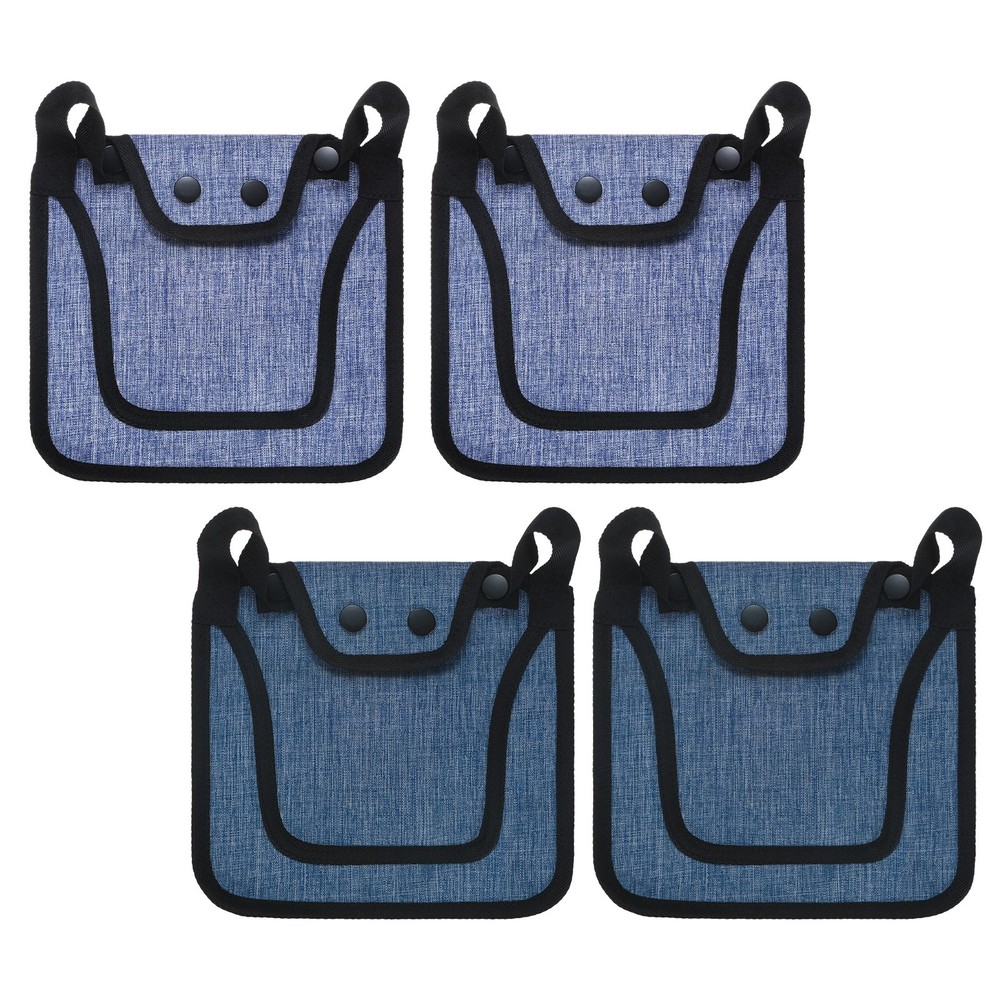 4-Pack Premium Chicken Saddle, Hens Saddle with Adjustable Strap [Blue,Purple]