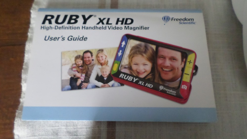 Ruby XL HD Handheld Video Magnifier Low Vision Viewer Freedom Scientific. TESTED