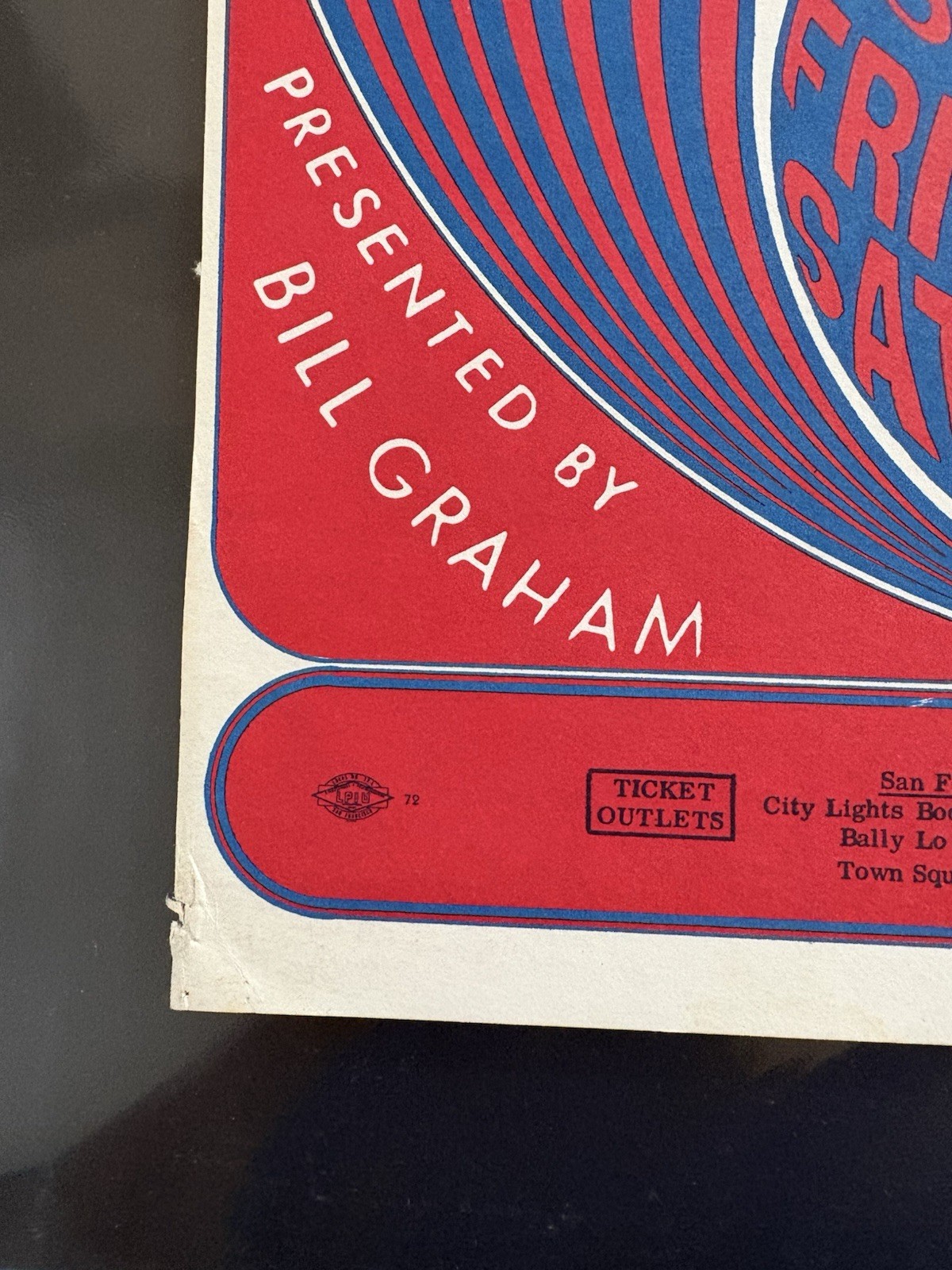 1966 BG-11 The Wailers Fillmore Auditorium Original Concert Poster Bill Graham