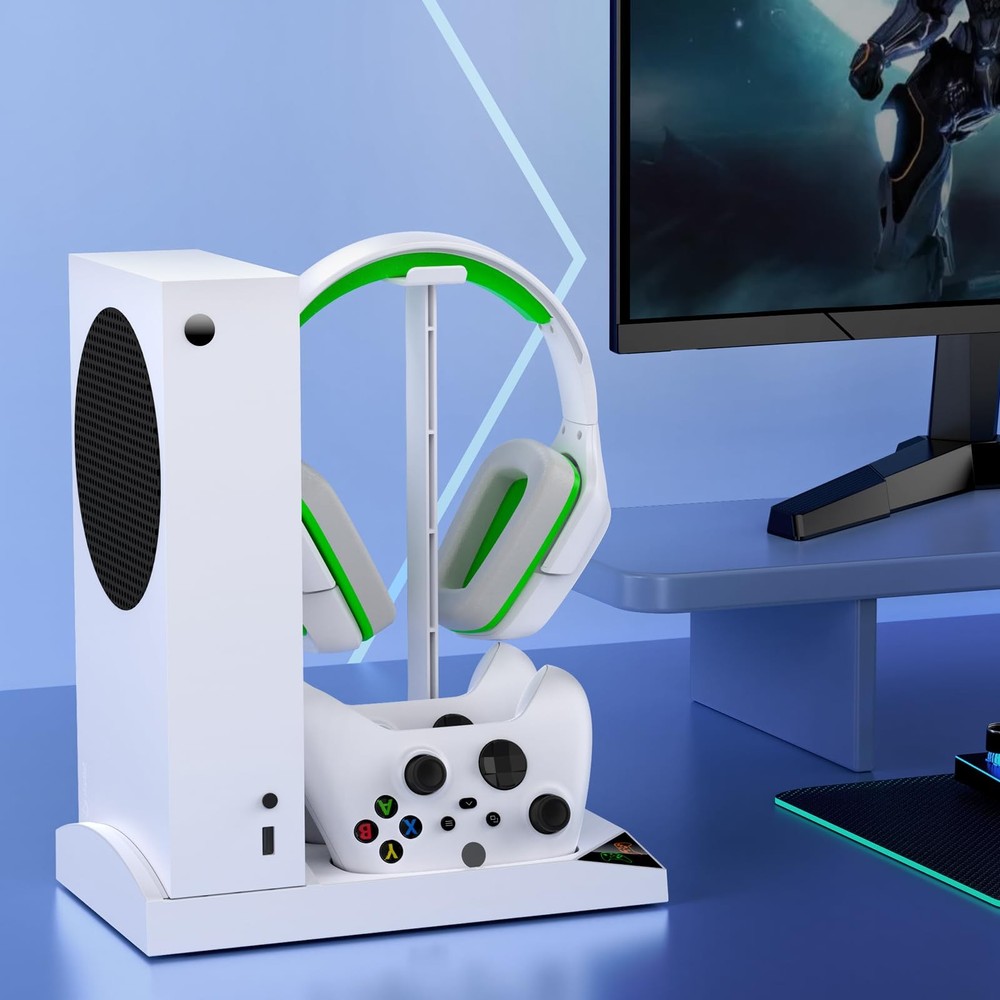 Vertical Cooling Stand Charging Station for Xbox Series S Console & Controller