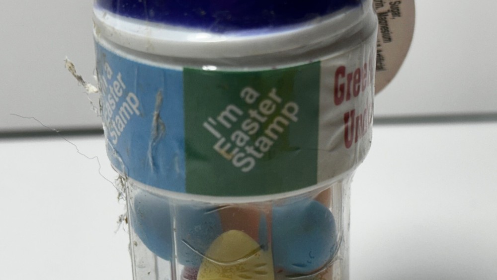 Stamp Pad Easter Bunny Candy Container Mint Unopened from 1998