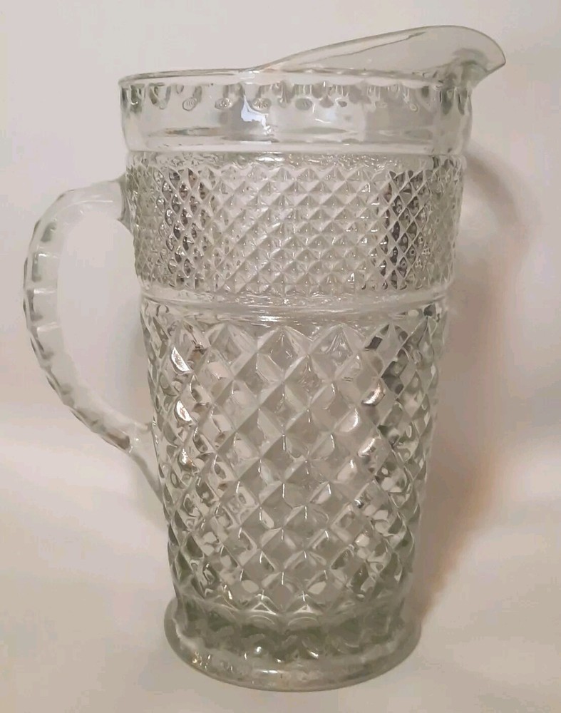 Anchor Hocking 'Wexford' Pattern Depression Glass 44 oz Pitcher