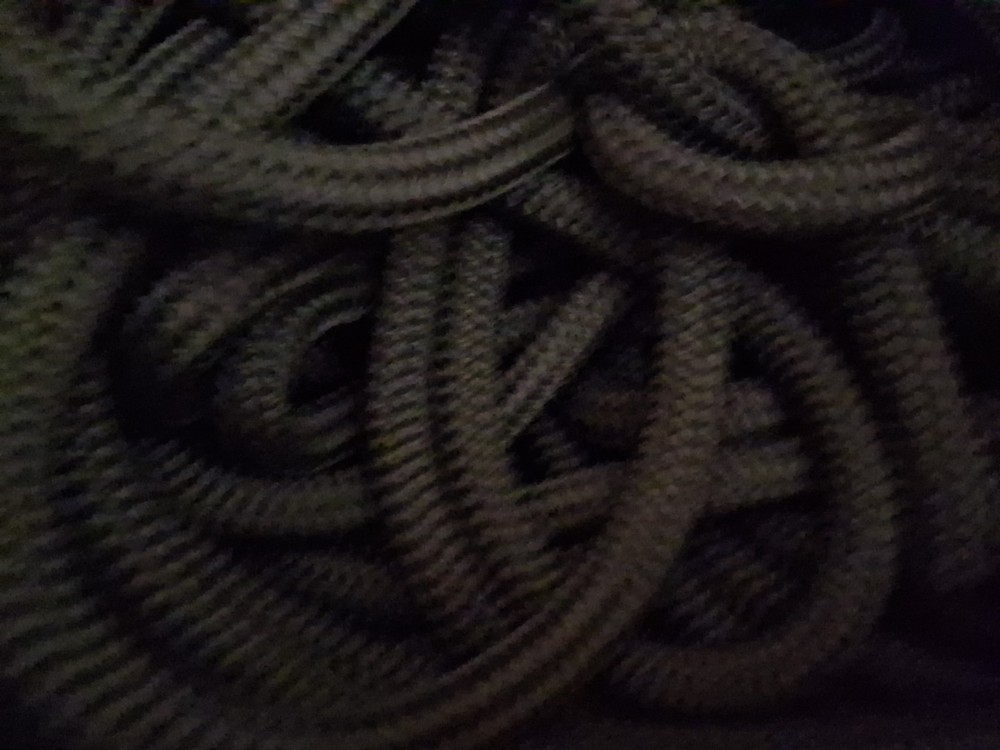 9/16 x 200 ft. Double Braid-Yacht Braid Polyester Rope. Olive Drab.