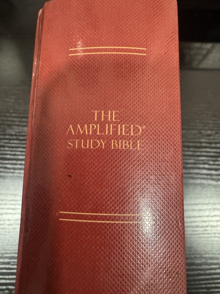 Amplified Study Bible Red Hardcover Book