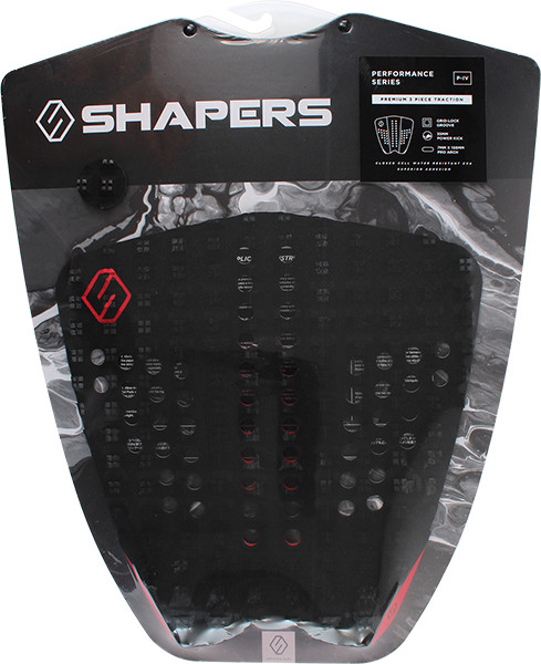 SHAPERS AUSTRALIA PERFORMANCE 4 TAILPAD BLK/RED