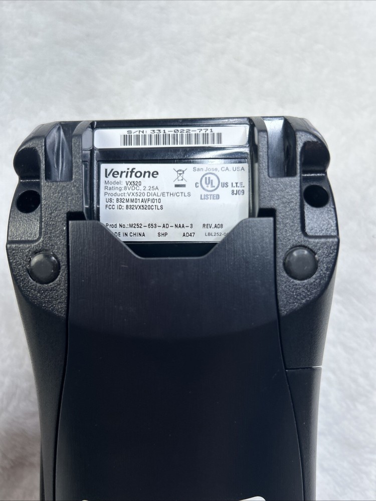 Verifone VX520 VX 520 Credit Card Machine Terminal Reader Untested