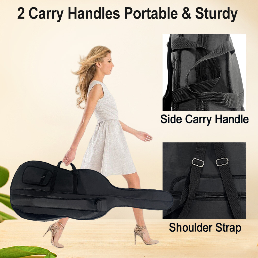New Full Size Cello Bag / Soft Case with Shoulder Straps and Side Handle