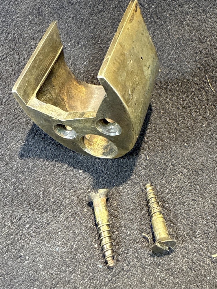 ForeEnd Cap Muzzleloader Ramrod Holder Brass With Screws. Pic For Dimensions