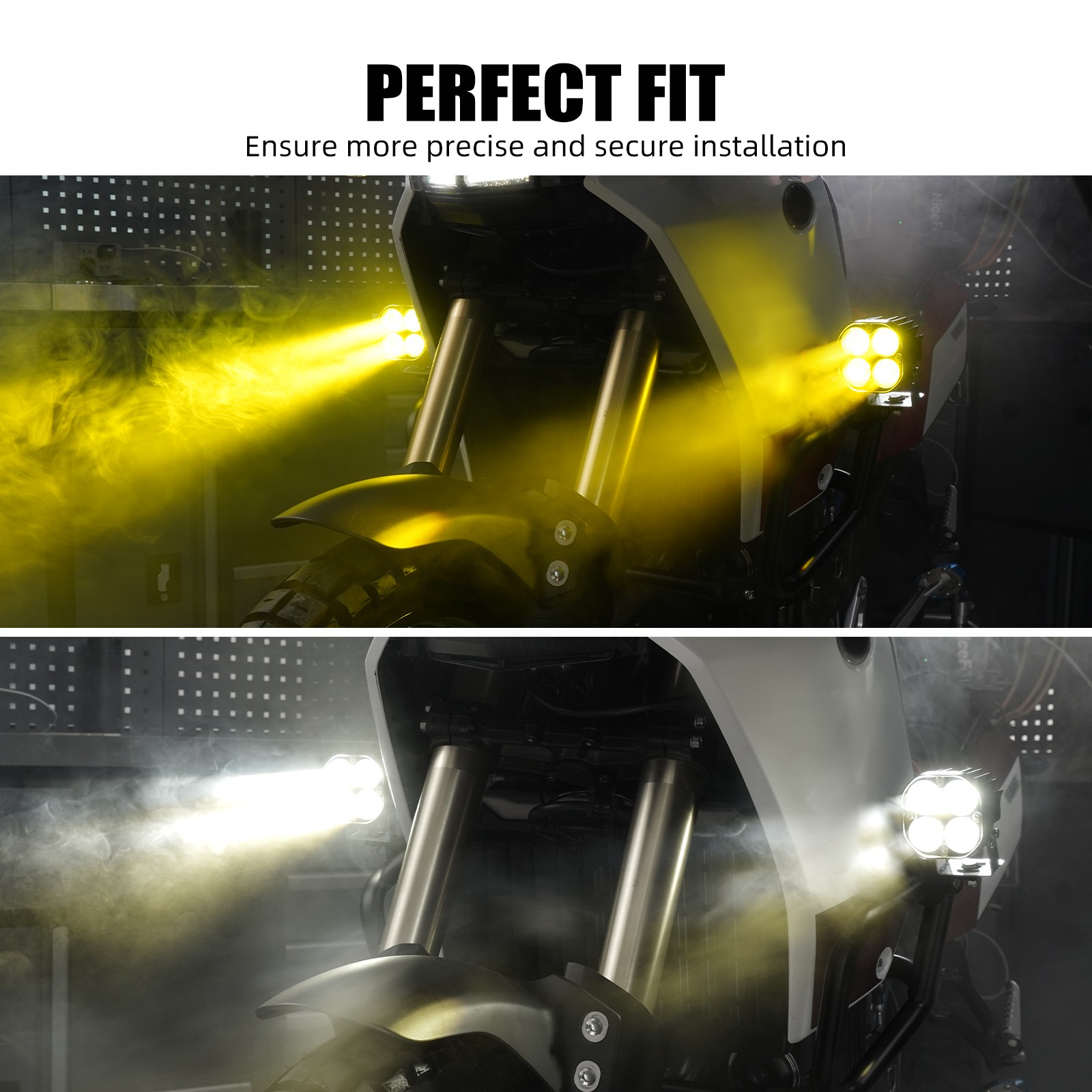 Adjustable Front Bumper Spot LED Work Light Pods for Yamaha Tenere 700 XTZ07 19+